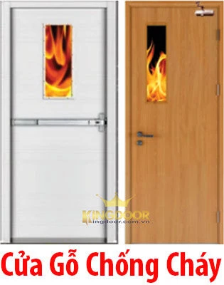 cửa gỗ chống cháy