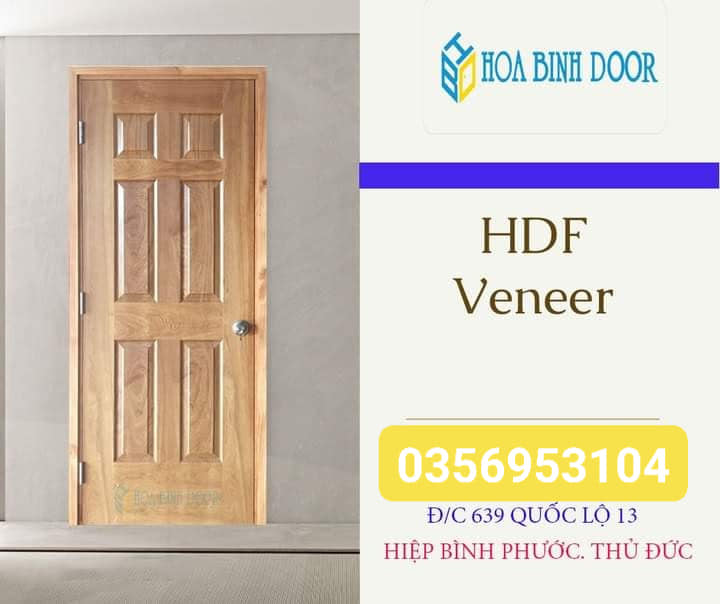 Cửa gỗ công nghiệp HDF Veneer