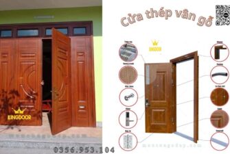 Cửa thép vân gỗ