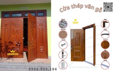 Cửa thép vân gỗ