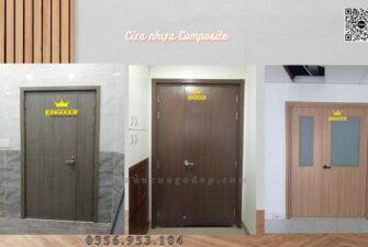 Cửa nhựa Composite mẹ bồng con