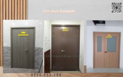 Cửa nhựa Composite mẹ bồng con