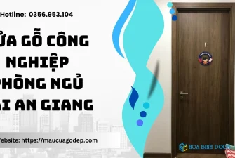 Cửa gỗ công nghiệp phòng ngủ tại An Giang