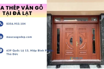 Cửa thép vân gỗ