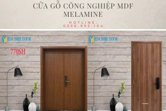 Cửa gỗ công nghiệp MDF Melamine tại Bến Tre