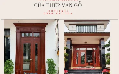 Cửa thép vân gỗ