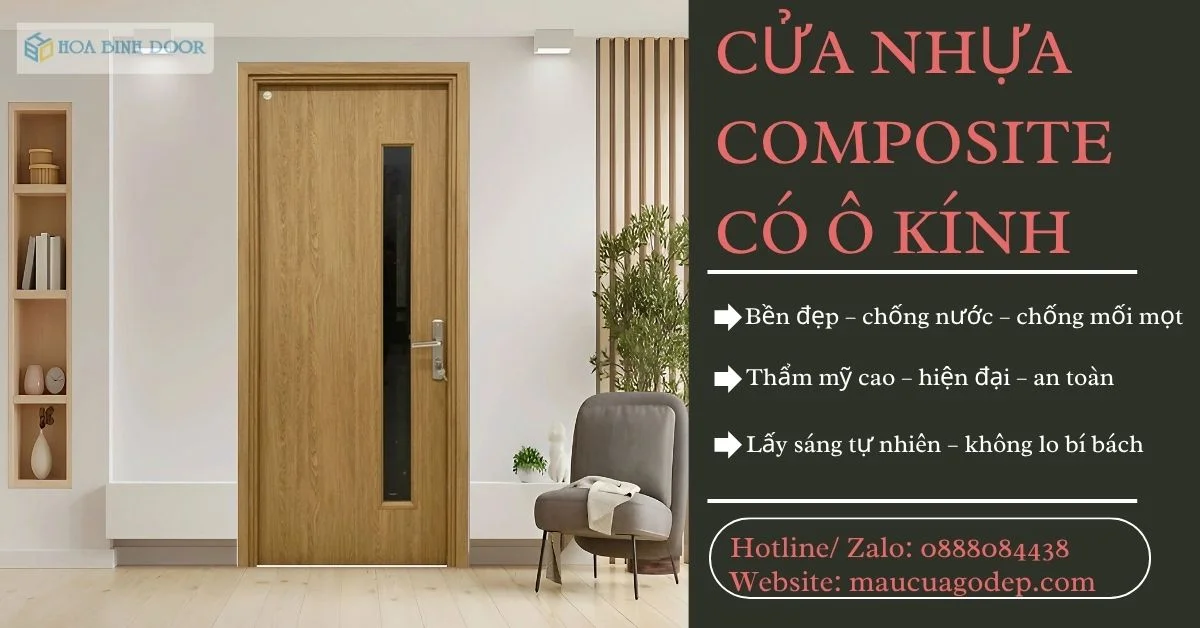 Cửa Nhựa Composite Có Ô Kính – Lựa Chọn Tối Ưu Cho Nhà Phố