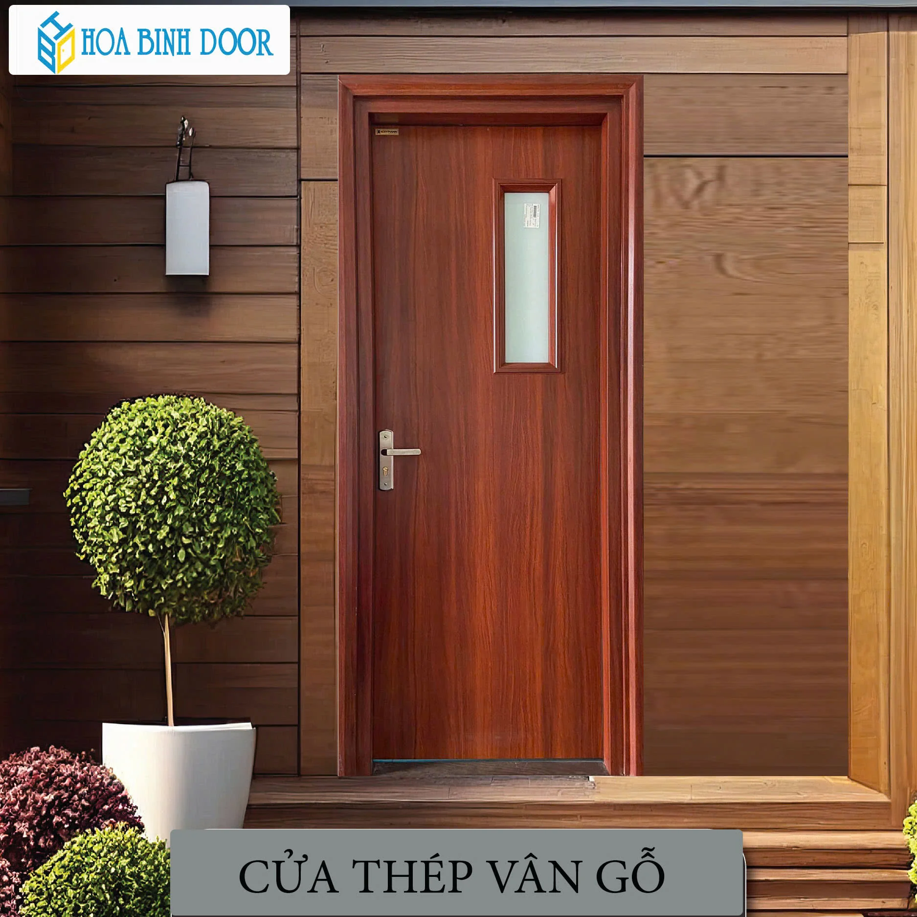 Top mẫu cửa thép vân gỗ 1 cánh bán chạy nhất hiện nay tại Thành phố Hồ Chí Minh