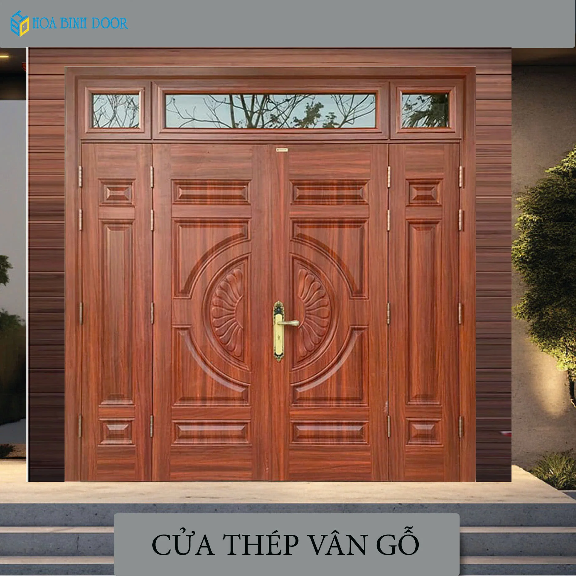 Báo giá cửa thép vân gỗ tại Tiền Giang - Cập nhật mới nhất hiện nay