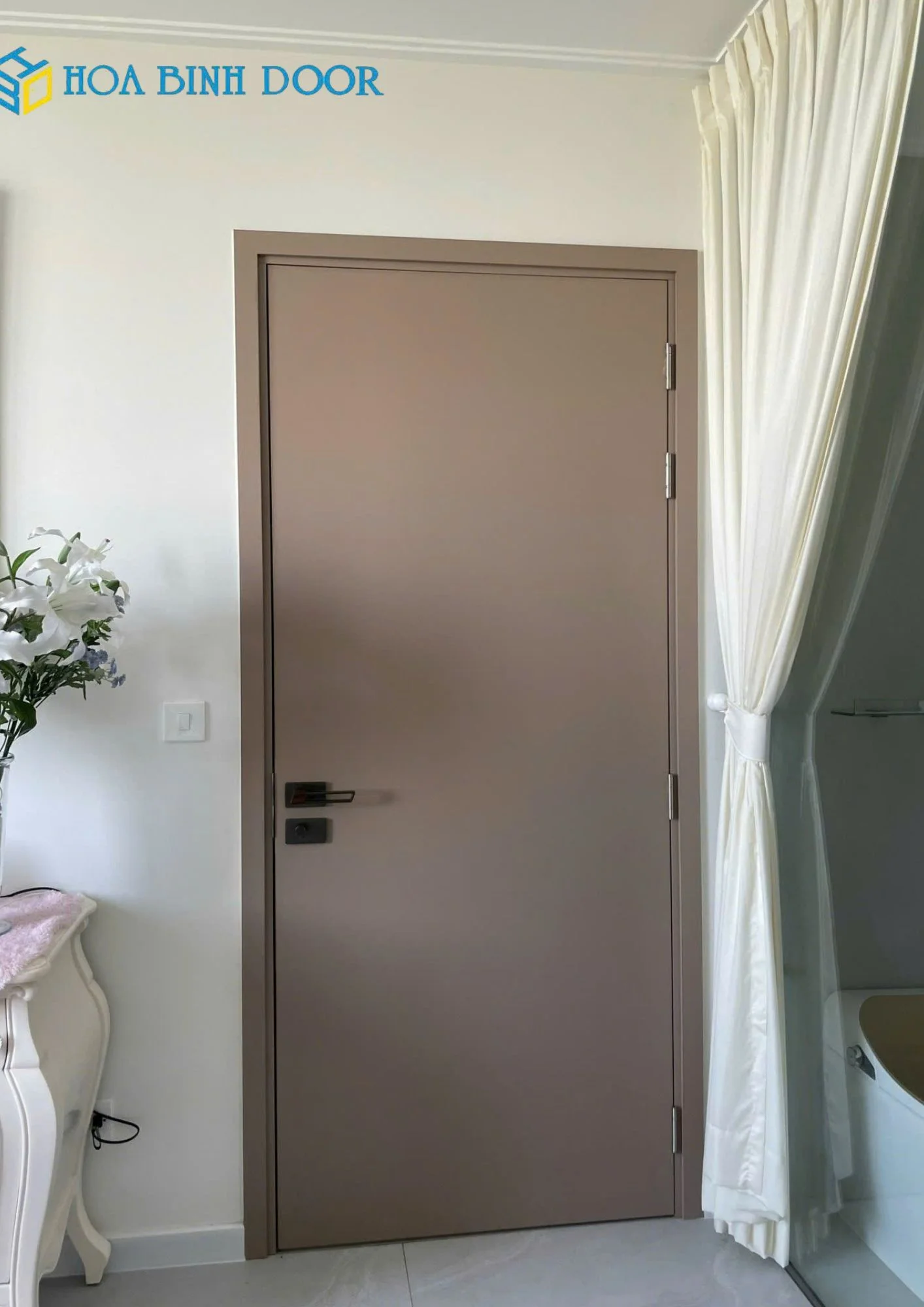 Mẫu cửa gỗ MDF Melamine cho phòng ngủ tại Hồ Chí Minh