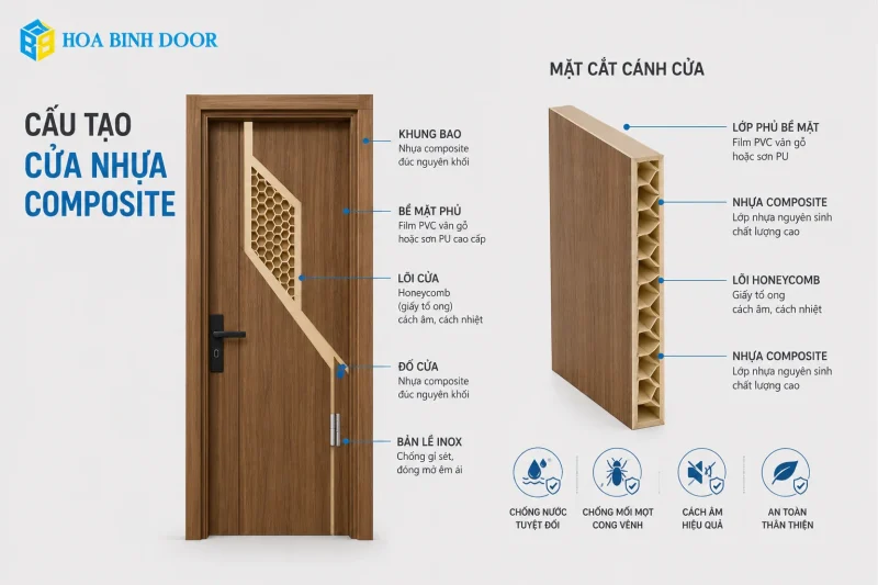 Giá cửa nhựa composite tại phường Phú Nhuận