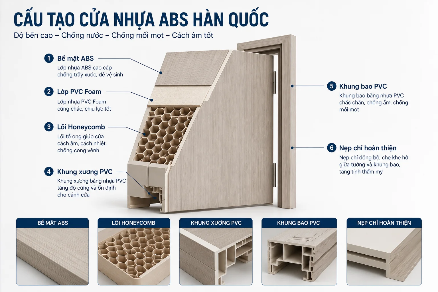 Cửa Nhựa ABS Hàn Quốc Bao Nhiêu Tiền 1 Bộ