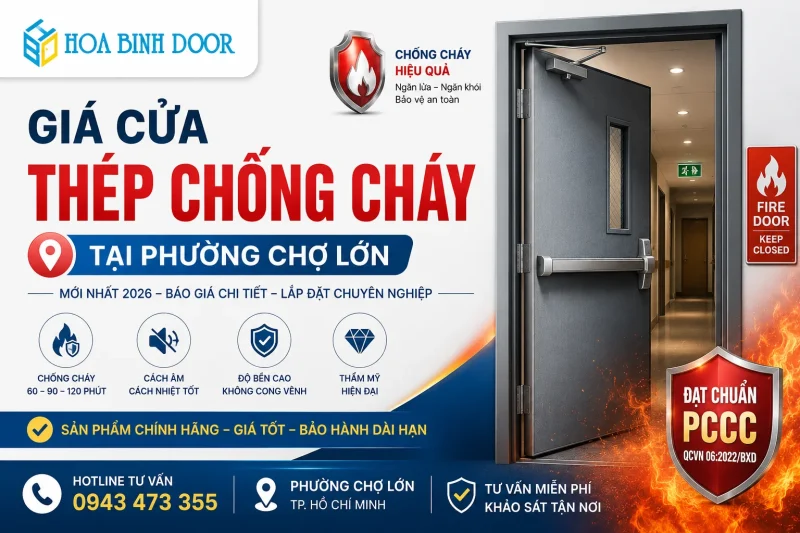 Giá Cửa Thép Chống Cháy Tại Phường Chợ Lớn