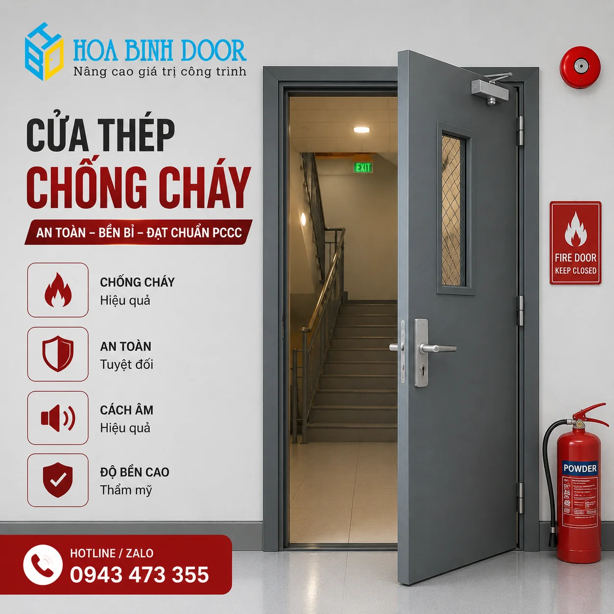giá cửa thép chống cháy tại phường Chợ Lớn