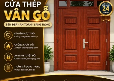 Giá cửa thép vân gỗ mới nhất 05/2026