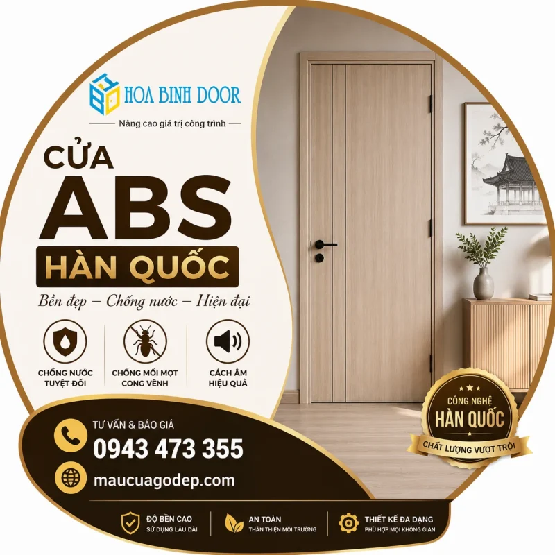Báo giá cửa nhựa ABS Hàn Quốc giá rẻ tháng 5/2026