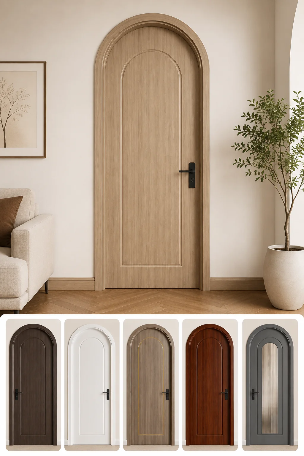 cửa nhựa vòm Composite giá bao nhiêu