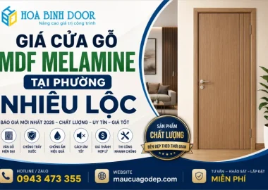 giá cửa gỗ MDF Melamine tại phường Nhiêu Lộc