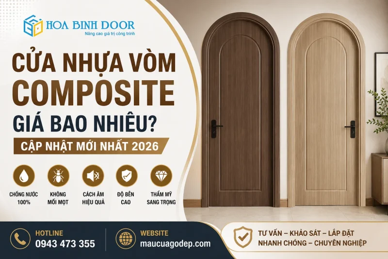 cửa nhựa vòm Composite giá bao nhiêu