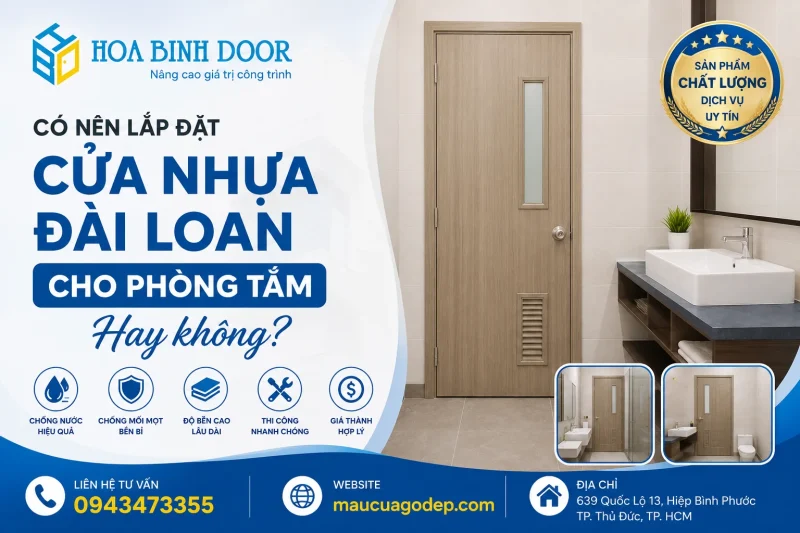 cửa nhựa Đài Loan cho phòng tắm