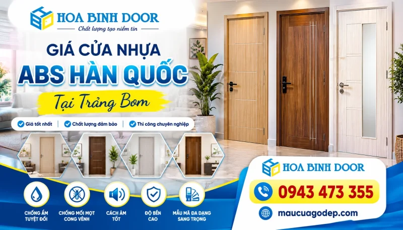 giá cửa nhựa ABS Hàn Quốc tại Trảng Bom