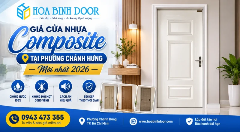 Giá cửa nhựa Composite tại phường Chánh Hưng