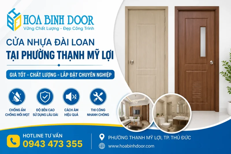 Giá Cửa Nhựa Đài Loan Tại Phường Thạnh Mỹ Lợi