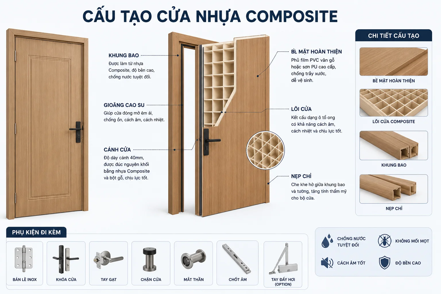 Giá Cửa Nhựa Composite Tại Xã Vĩnh Lộc