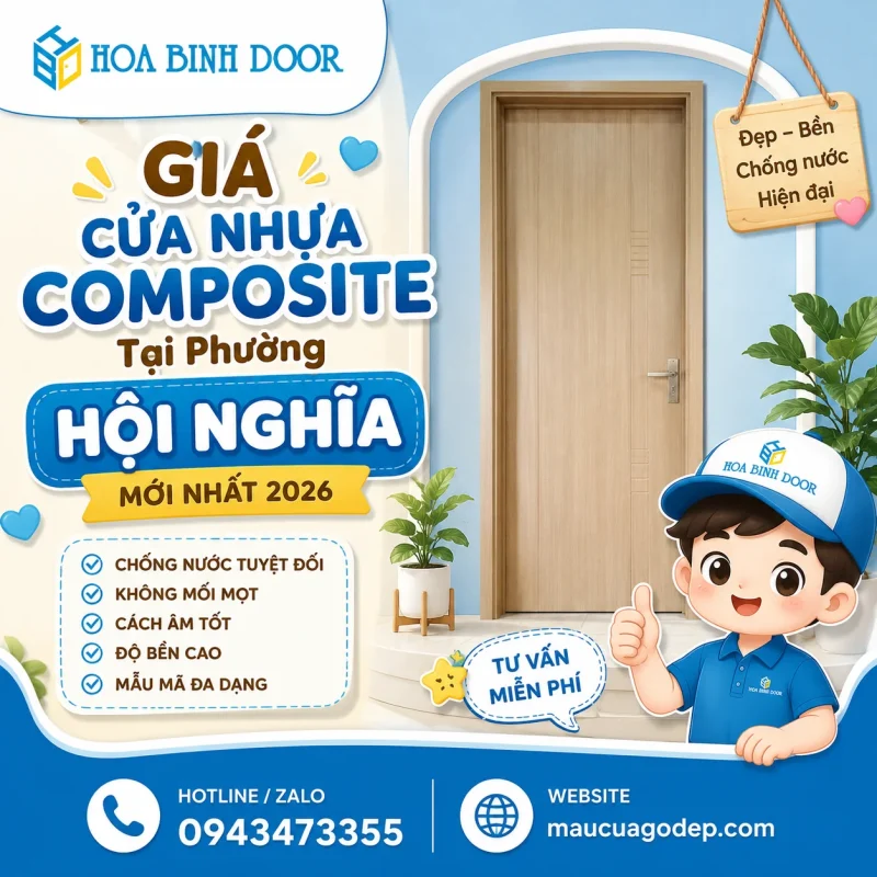 Giá Cửa Nhựa Composite Tại Phường Hội Nghĩa