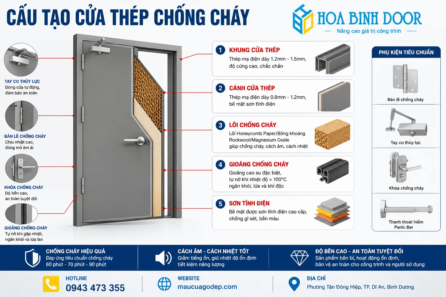 Giá Cửa Thép Chống Cháy Tại Phường Tân Đông Hiệp