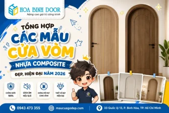 các mẫu cửa vòm nhựa Composite đẹp, hiện đại năm 2026