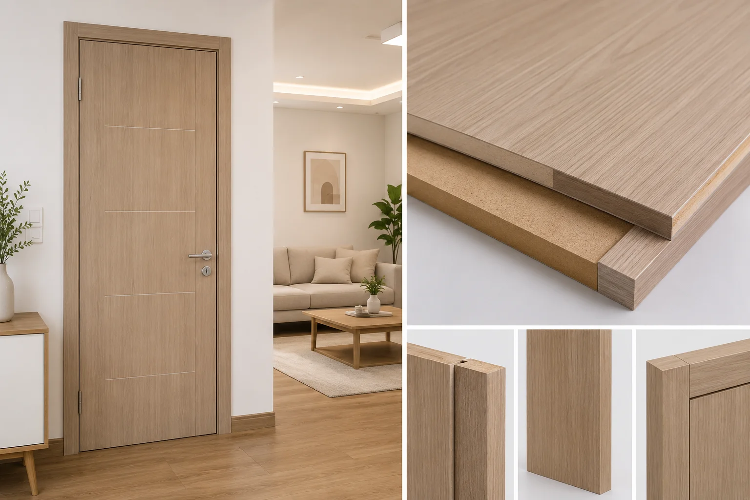 giá cửa MDF Melamine tại phường Bình Hòa