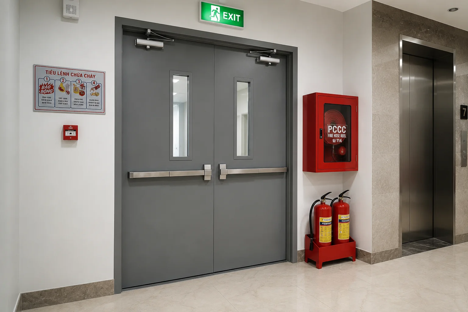 báo giá cửa thép chống cháy tại phường An Khánh