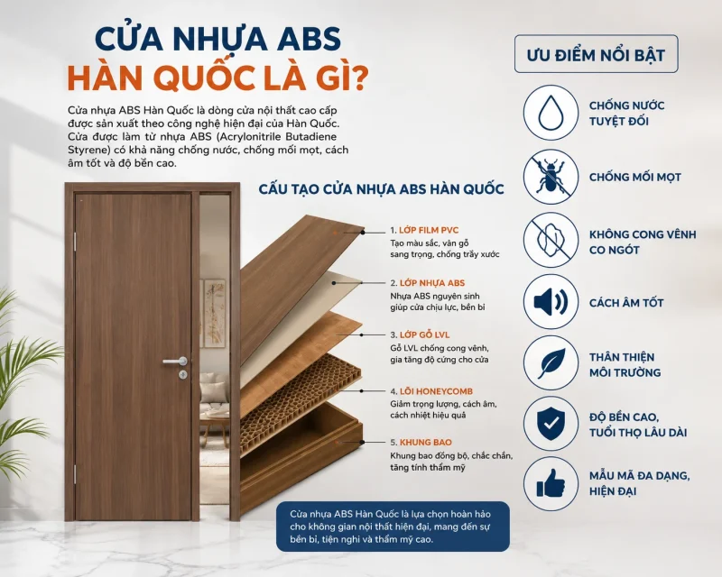 cửa nhựa ABS Hàn Quốc tại phường Bảy Hiền