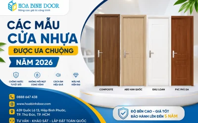 Các Mẫu Cửa Nhựa được ưa Chuộng Năm 2026
