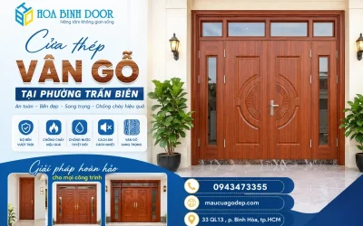 Cửa Thép Vân Gỗ Tại Phường Trấn Biên