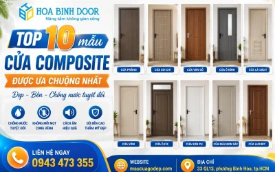 Top 10 Mẫu Cửa Nhựa Composite được ưa Chuộng 2026