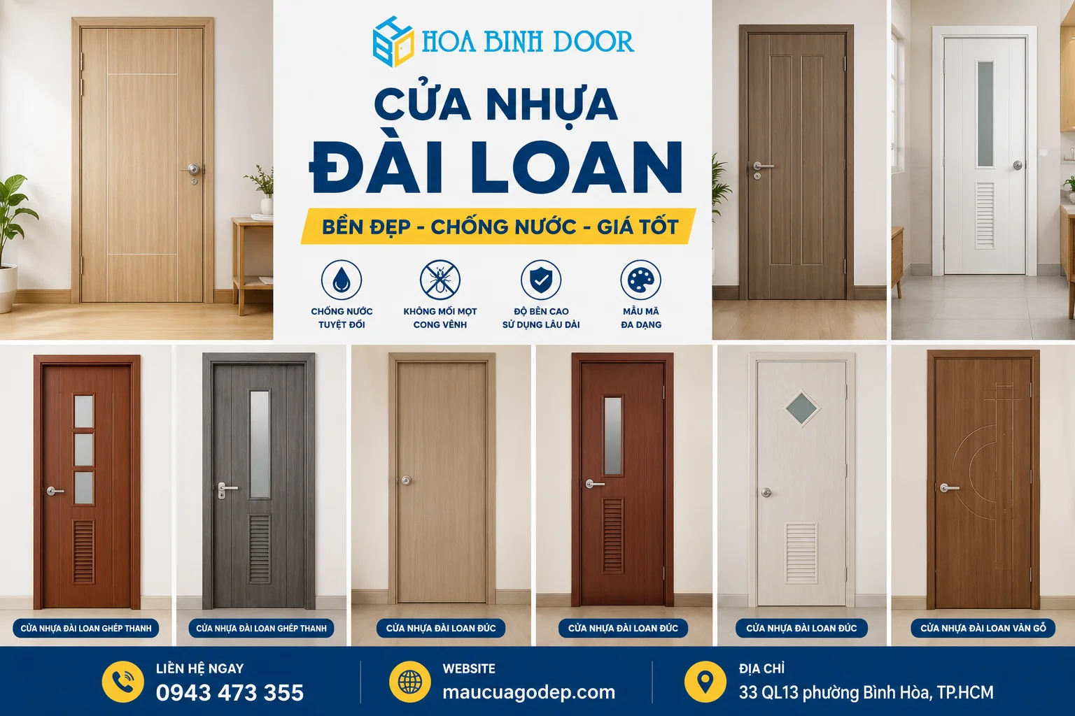 cửa nhựa Đài Loan tại phường Tân Sơn Nhì