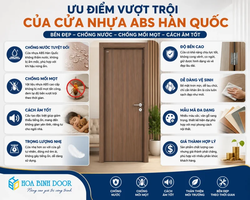 cửa nhựa ABS Hàn Quốc tại phường Bảy Hiền