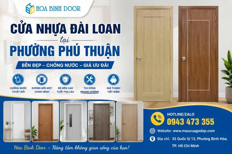 Cửa Nhựa Đài Loan Tại Phường Phú Thuận