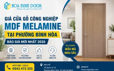 Giá Cửa Mdf Melamine Tại Phường Bình Hòa