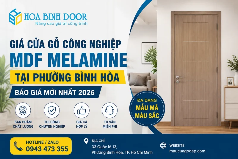 Giá Cửa Mdf Melamine Tại Phường Bình Hòa