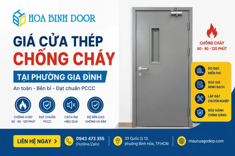 Giá Cửa Thép Chống Cháy Tại Phường Gia Định