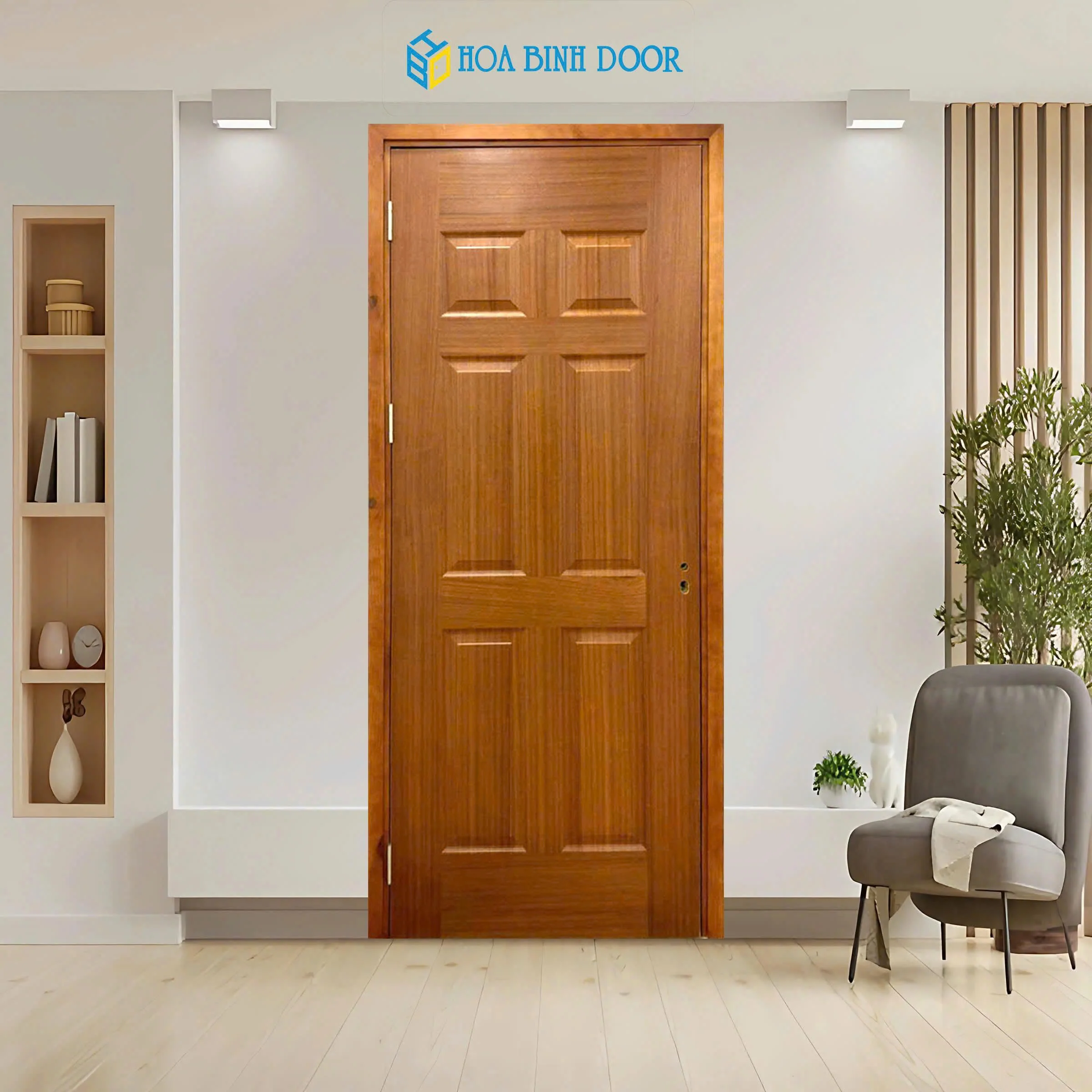 Giá cửa gỗ công nghiệp HDF tại phường An Lạc